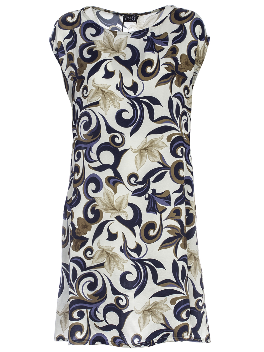 ABITO ROUND NECK STAMPATO, 4TG - GEOMETRIC FLOWER
